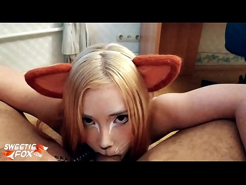 ❤️ Nilunok ni Kitsune ang titi at cum sa kanyang bibig ❤️ Mahirap na porn sa amin